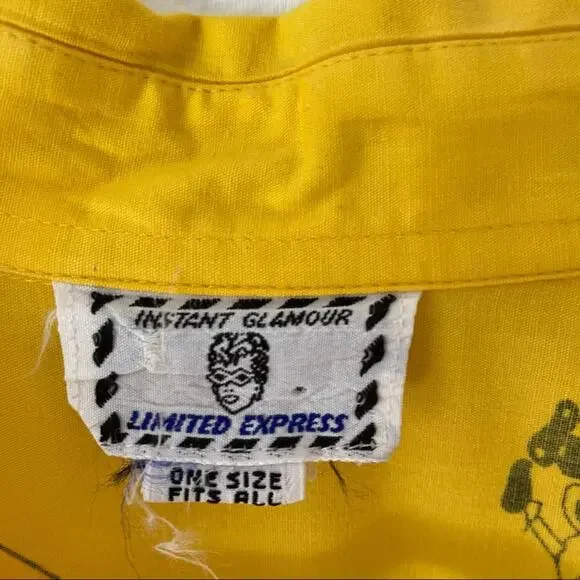 Vintage Instant Glamour Limited Yellow Dancer Top - Picture 3 of 8